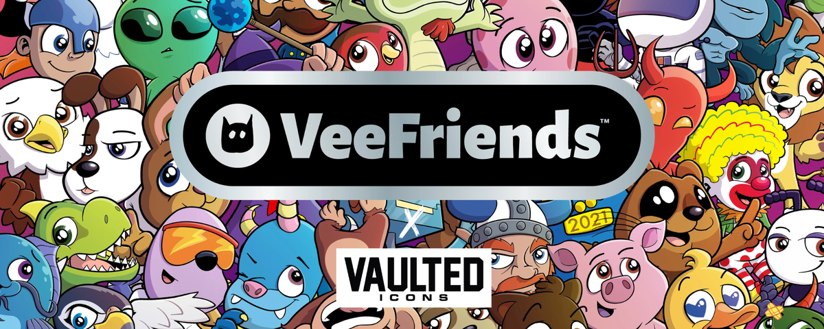 VeeFriends cards and Super Stickers collection banner featuring sealed packs and White Ice parallels in Canada