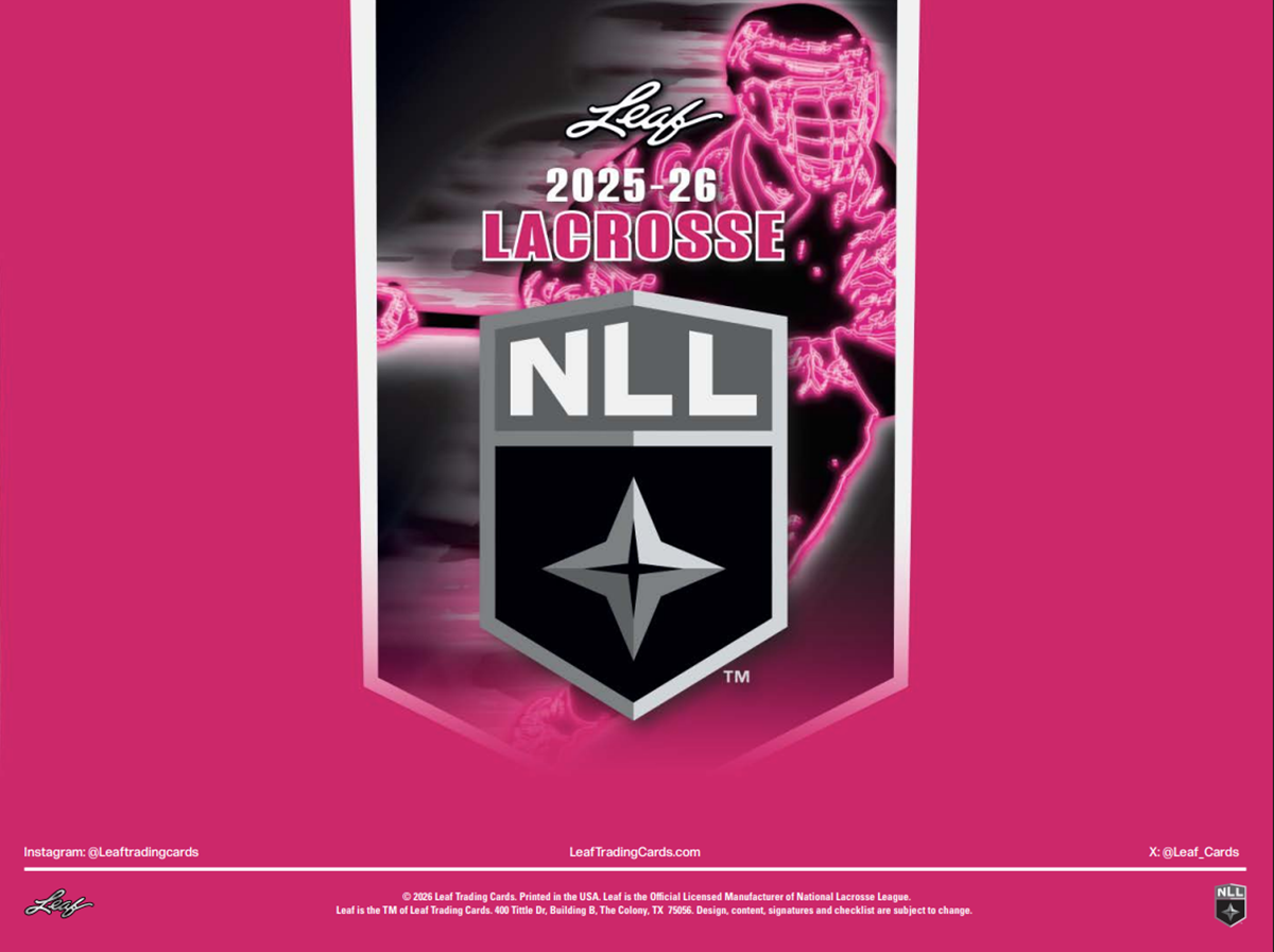 2025-26 Leaf NLL National Lacrosse League Hobby Box (Pre-Order) | Vaulted Icons