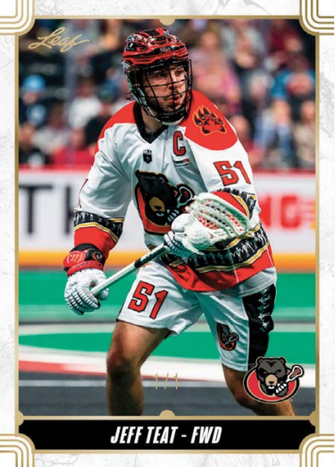 2025-26 Leaf NLL National Lacrosse League Hobby Box (Pre-Order) | Vaulted Icons | Jeff Teat