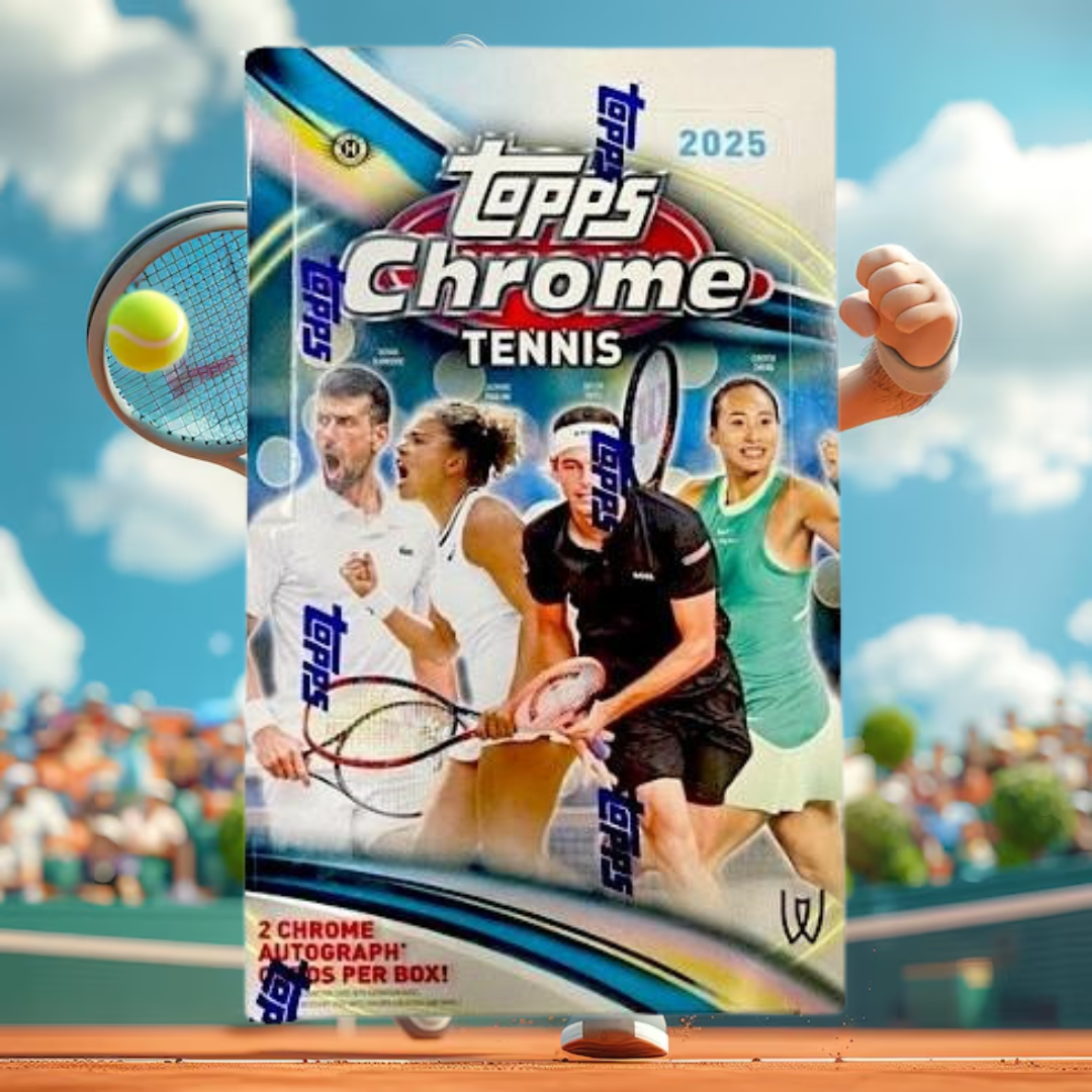 2025 Topps Chrome Tennis Hobby Box trading cards