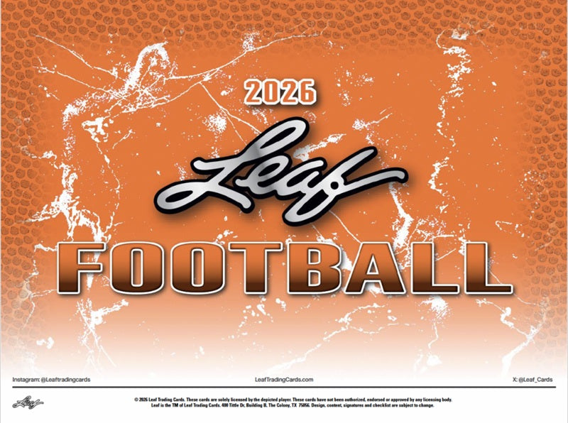 2026 Leaf Football Hobby Box (Pre-Order) | Vaulted Icons