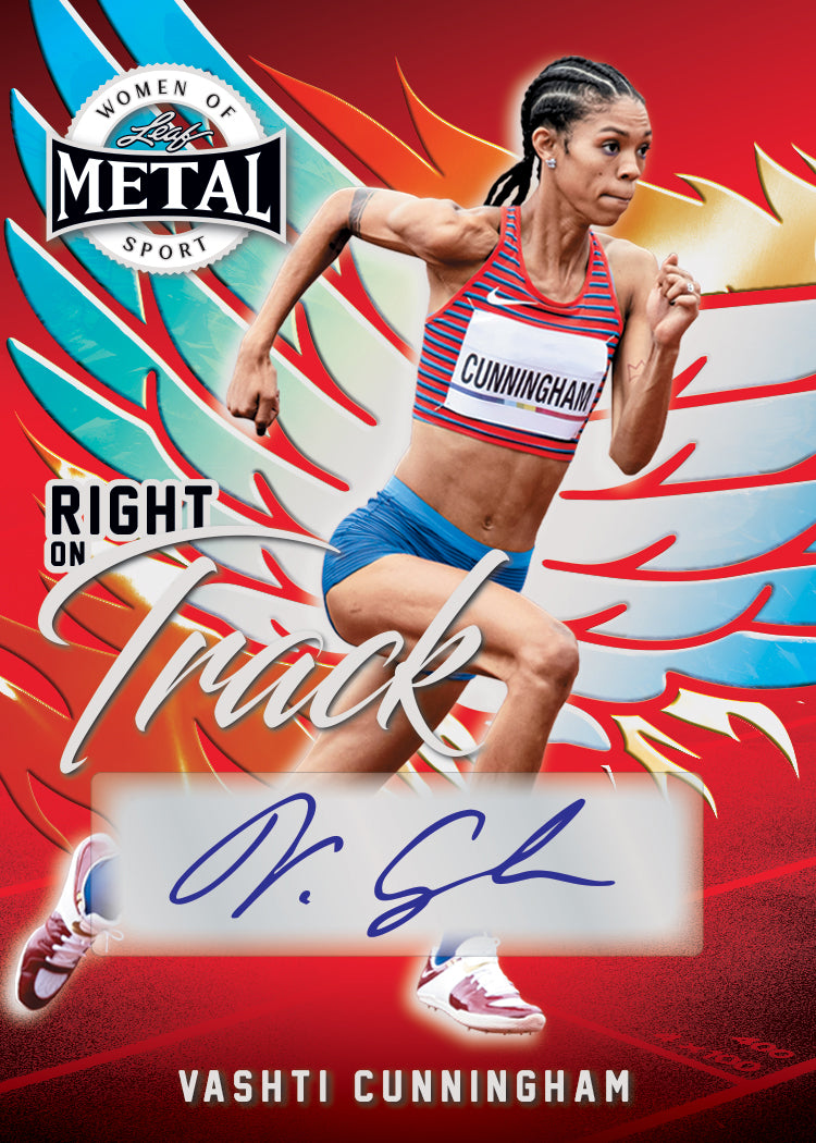 2026 Leaf Metal Women of Sport Hobby Box Canada | Vaulted Icons | Vashti Cunningham Trading Card