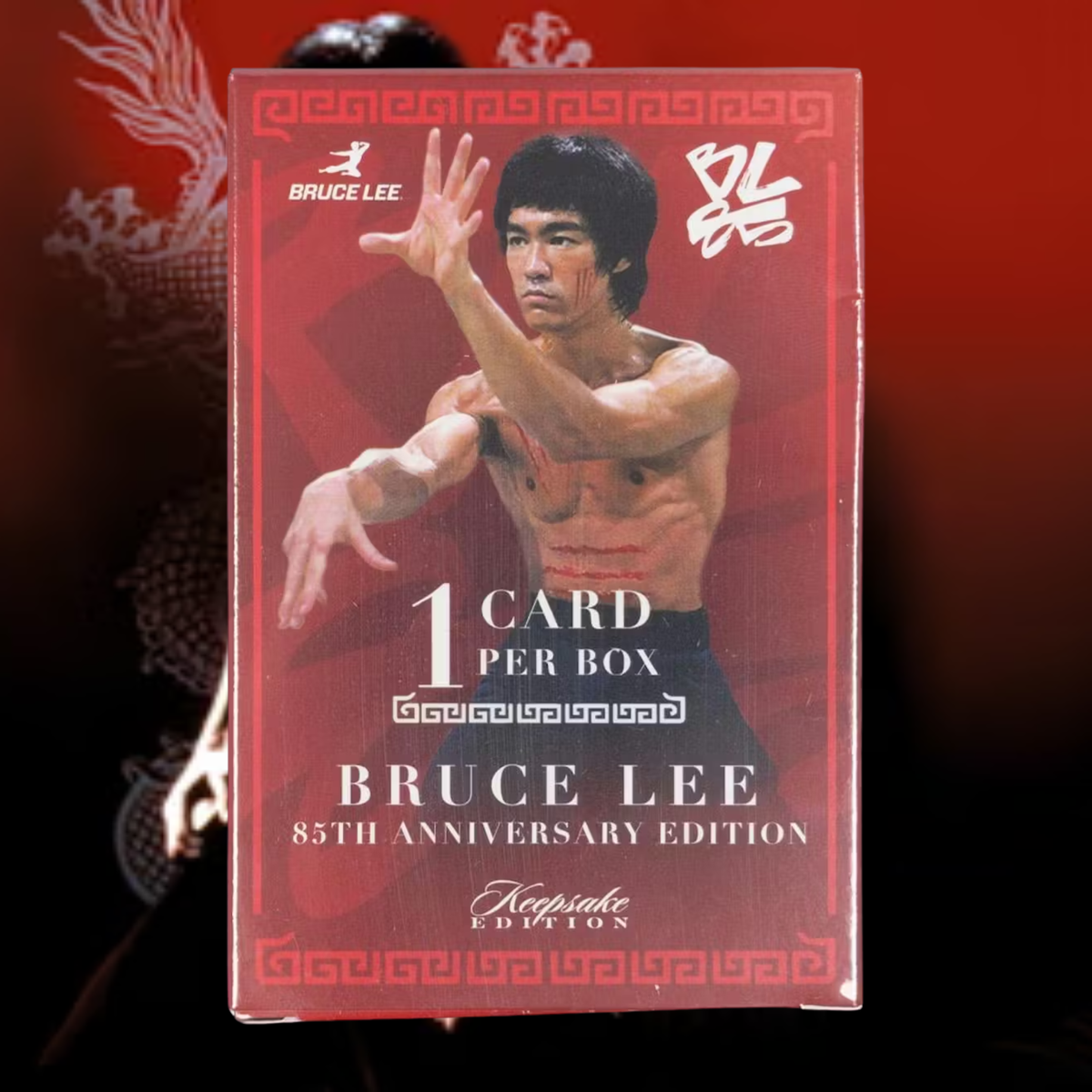 Bruce Lee 85th Anniversary Edition trading card box with 1 premium card per box collectible