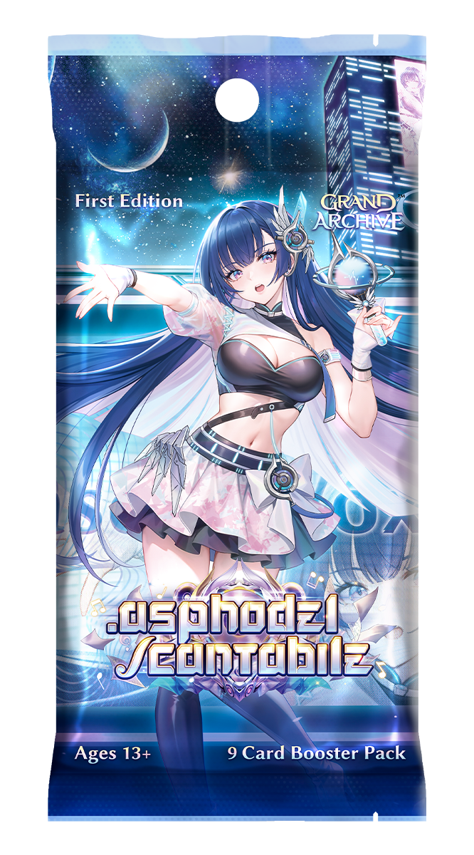 Grand Archive TCG: .asphodel/cantabile First Edition Booster Box – 24 Packs (Pre-Order) | Vaulted Icons | Trading Card Game