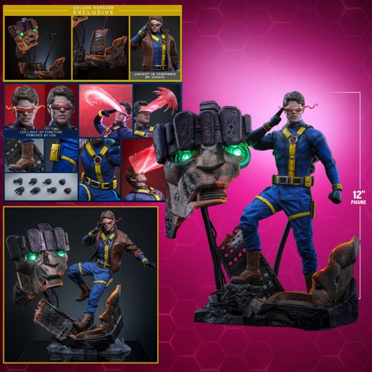 Hot Toys Avengers: Doomsday Cyclops 1:6 Scale Collectible Figure (Deluxe Version) – MMS909 | Vaulted Icons | Figure
