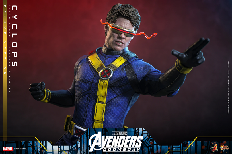Hot Toys Avengers: Doomsday Cyclops 1:6 Scale Collectible Figure (Deluxe Version) – MMS909 | Vaulted Icons | Figure | Cyclops