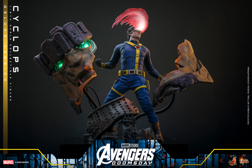Hot Toys Avengers: Doomsday Cyclops 1:6 Scale Collectible Figure (Deluxe Version) – MMS909 | Vaulted Icons | Figure | Cyclops | Avengers Doomsday