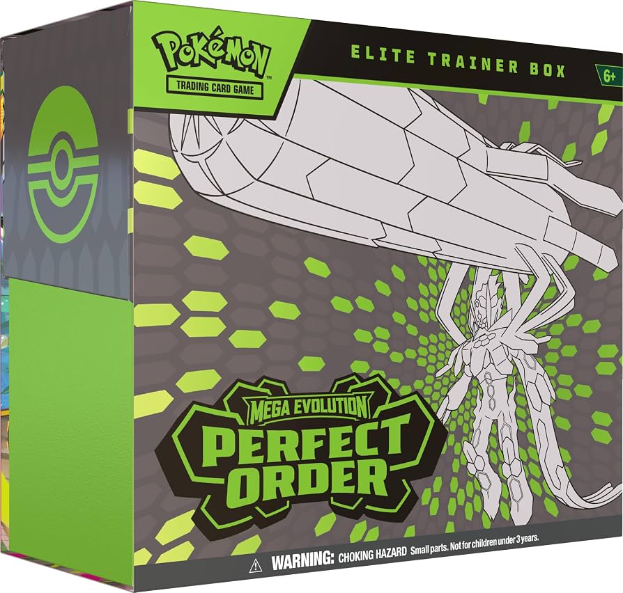 Pokémon TCG Mega Evolution Perfect Order Elite Trainer Box with Tyrunt promo