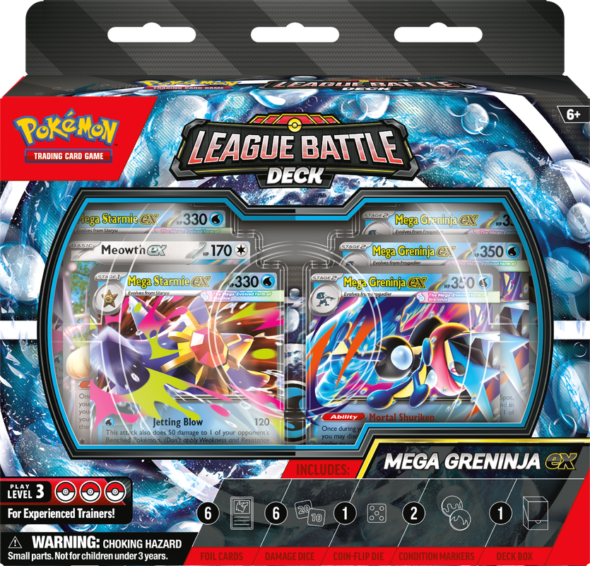 Pokémon TCG: Mega Greninja ex League Battle Deck (Pre-Order) | Vaulted Icons | Trading Card Game