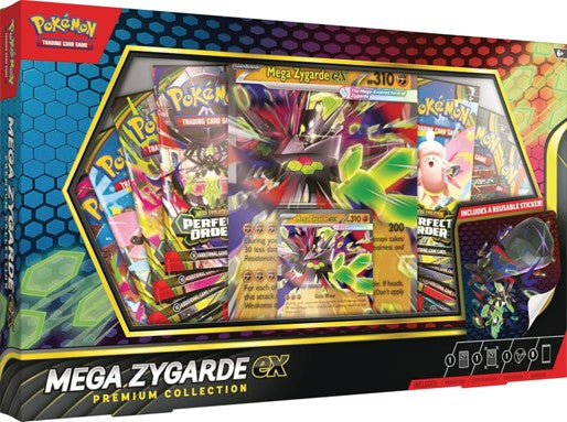 Pokémon TCG Mega Zygarde ex Premium Collection with promo cards and booster packs