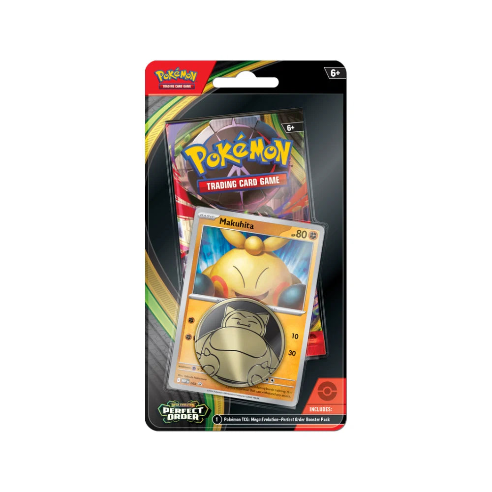 Pokémon TCG: Mega Evolution—Perfect Order Checklane Blister – Makuhita