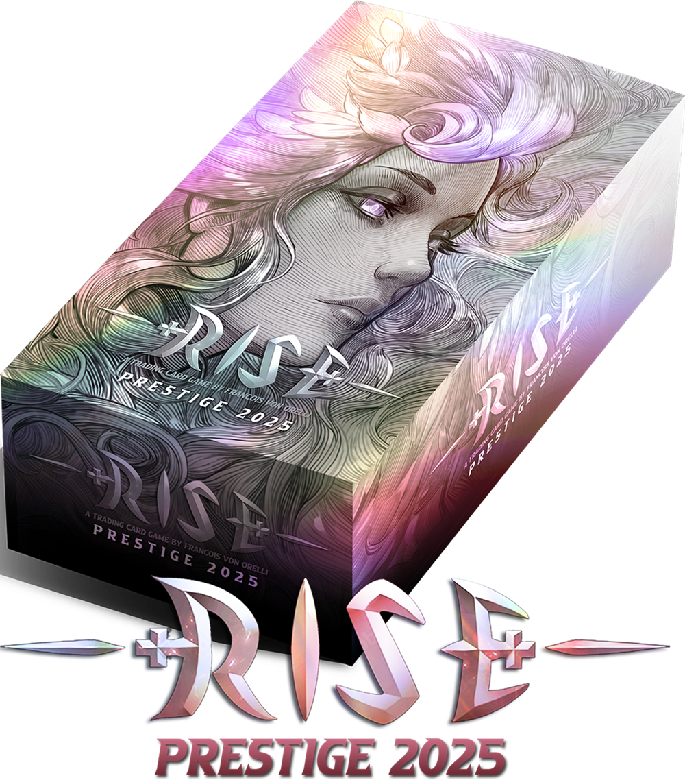RISE TCG: Prestige 2025 Booster 20-Pack Display – English (Pre-Order) | Vaulted Icons