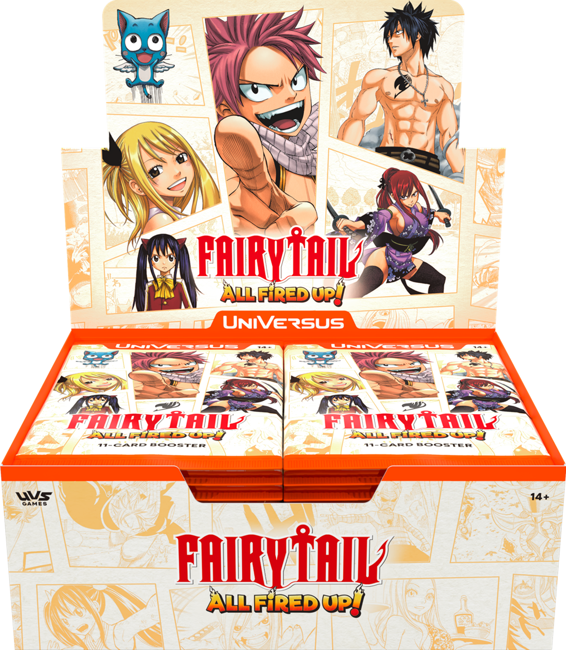 UniVersus TCG: Fairy Tail – All Fired Up! Booster Display – 24 Packs (Pre-Order) | Vaulted Icons