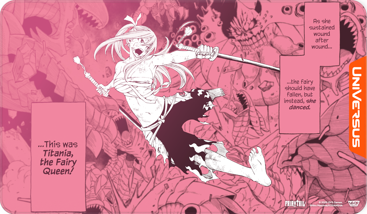 UniVersus TCG: Fairy Tail – All Fired Up! Erza Playmat (Pre-Order) | Vaulted Icons